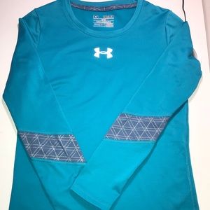 Blue long sleeve Under Armour shirt